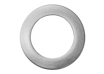 Przelotka dekor koło srebrny satyna 7 cm