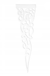 Zawieszka ażurowa dekoring biały