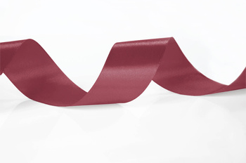 Bordowa wstążka tasiemka atłasowa satynowa szer. 38 mm