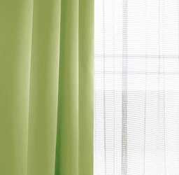 Zielona zaciemniająca matowa tkanina zasłonowa z lekkim połyskiem blackout wys. 280 cm