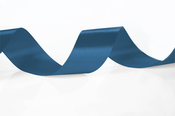 Granatowa wstążka tasiemka atłasowa satynowa szer. 38 mm