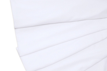 Biała tkanina zasłonowa gładka zaciemniająca matowa poliester wys. 280 cm