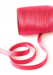 Czerwona lamówka dekoracyjna atłasowa do obszywania tkanin szer.15 mm
