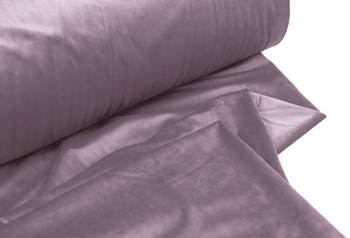 Tkanina dekoracyjna na zasłony, kotary welurowa gładka z lekkim połyskiem i delikatnym meszkiem, gruba różowa ( pudrowy róż ) wys. 280 cm