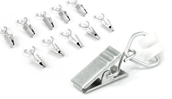 Metalowe żabki z rolką do karniszy szynowych metalowych i aluminiowych starszego typu