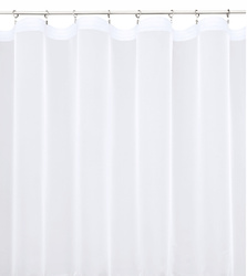 Gotowa klasyczna firana z delikatnego woalu gładkiego białego na taśmie marszczącej wieszana na żabki lub agrafki szer. 300 x 140 wys.