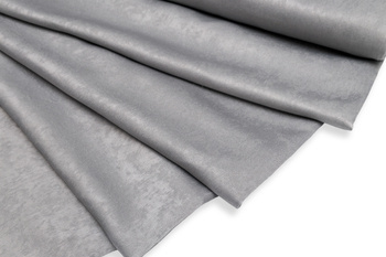 Szara tkanina zasłonowa dekoracyjna marmurek lekko połyskująca wys. 280 cm