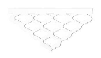 Ażur ozdobny do firan paneli 28 x 50 cm