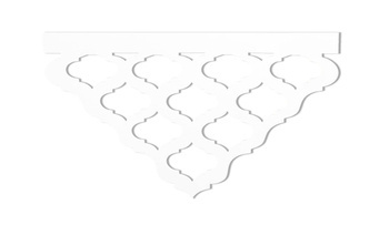 Ażur ozdobny do firan paneli 28 x 40 cm