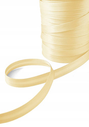 Kremowa lamówka dekoracyjna atłasowa do obszywania tkanin szer.15 mm