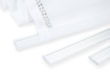 Obciążnik przezroczysta listwa obciążająca do paneli firan 70 cm