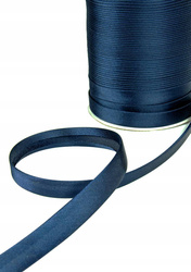 Granatowa lamówka dekoracyjna atłasowa do obszywania tkanin szer.15 mm