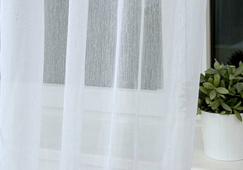 Biała delikatna półprzezroczysta firanka tkanina na metry sable woal deszczyk wys. 300 cm