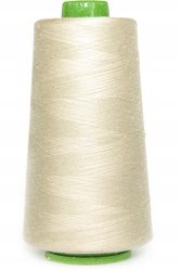 Kremowe poliestrowe nici szwalnicze do szycia różnego rodzaju materiału 128