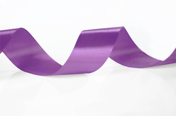 Fioletowa wstążka tasiemka atłasowa satynowa szer. 38 mm