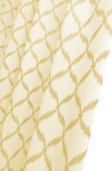 Tkanina zasłonowa dekoracyjna w kolorze ecru z wzorem geometrycznym  wys. 300 cm