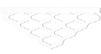 Ażur ozdobny do firan paneli 28 x 80 cm