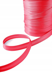 Czerwona dekoracyjna atłasowa do obszywania tkanin szer.15 mm