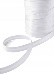 Szara lamówka dekoracyjna atłasowa do obszywania tkanin szer.15 mm